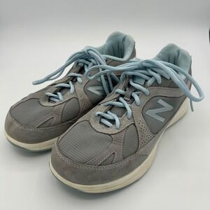 New Balance WW877SB Women's Walking Shoe Gray/Blue Size 9.5 2E Wide — No Insoles